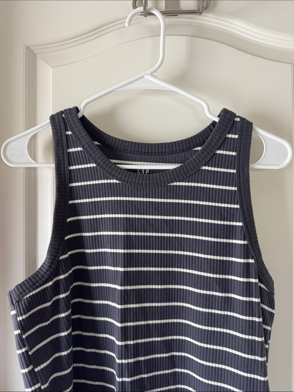 GAP Navy & White Striped Ribbed Tank / R35 - Picture 2 of 4